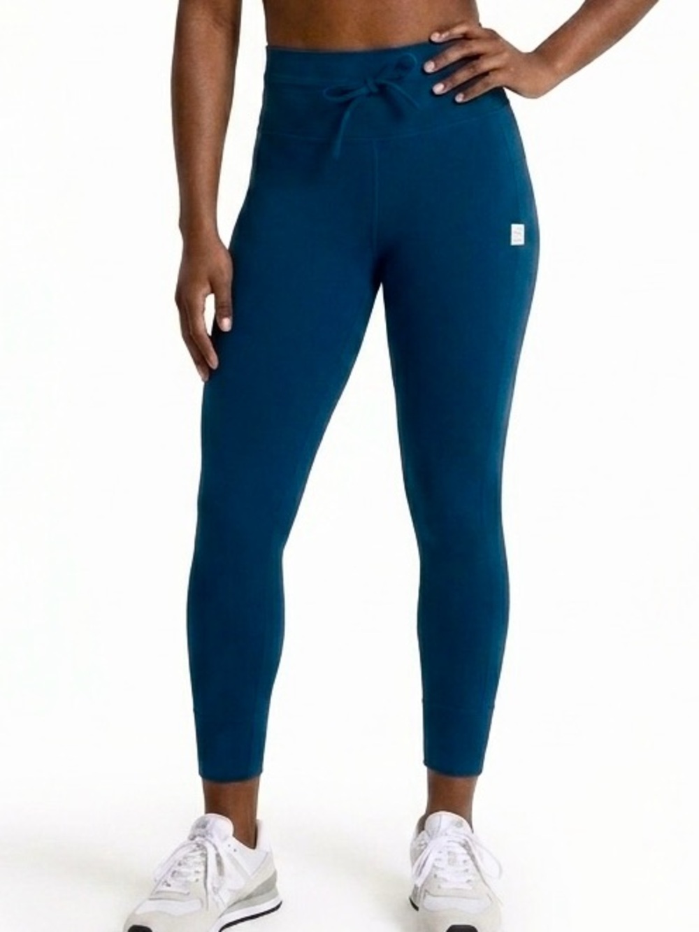 Vuori Women's Daily Leggings Cosmo Blue 7/8 High Rise Drawstring Cuffed Leggings